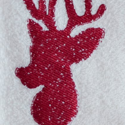 Szarvasos kéztörlő