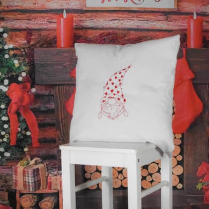 Karácsonyi manó párna