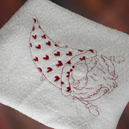 Karácsonyi manó törülköző