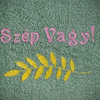 "Szép vagy" feliratú kéztörlő