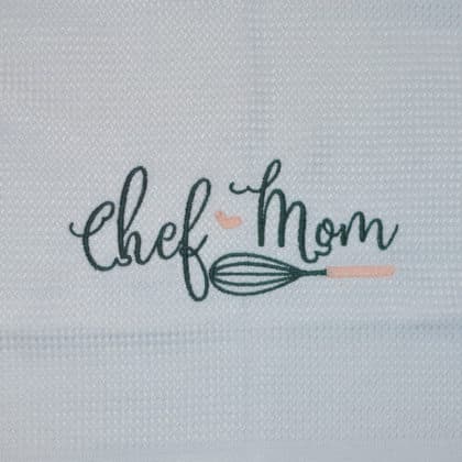 "Chef Mom" feliratú konyharuha