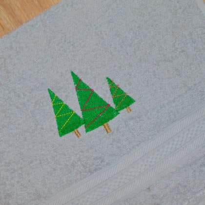 Karácsonyfás kéztörlő