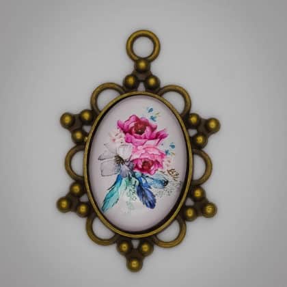 "Liara" virágos medál