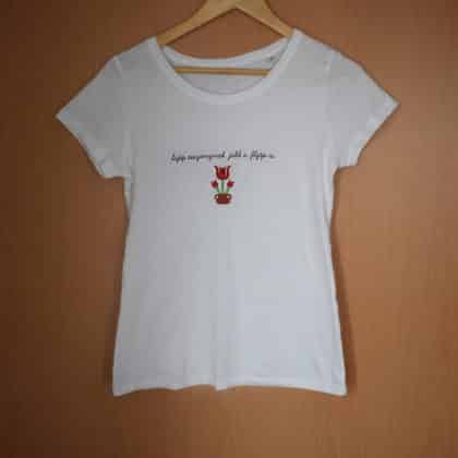 "Szép asszonynak..." feliratú póló