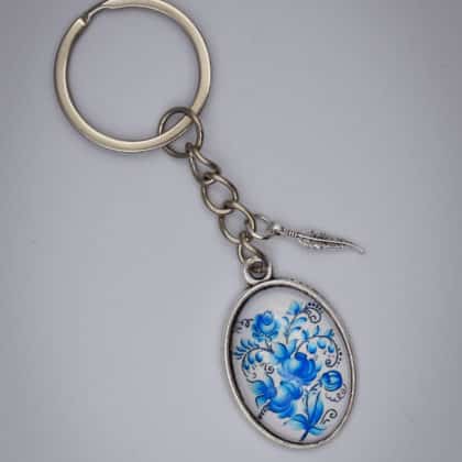 "Jelena" virágos kulcstartó