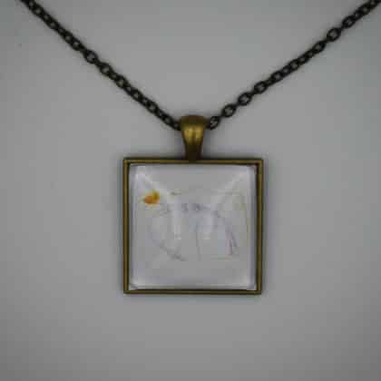 Személyre szabható medál lánccal